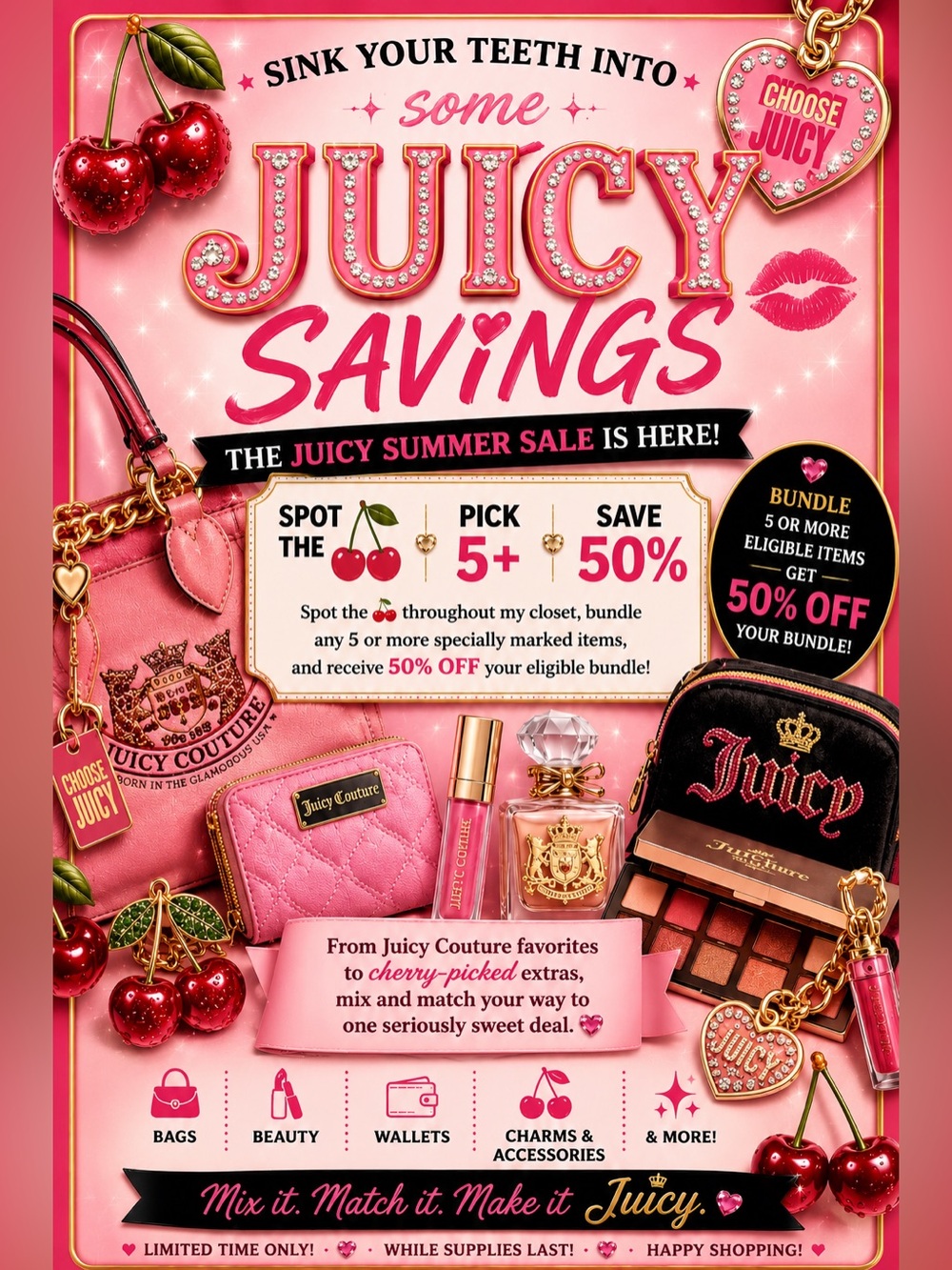 🍒 Juicy Summer Sale ☀️ 70+ items now included 👀 Build your bundle & take 50% off